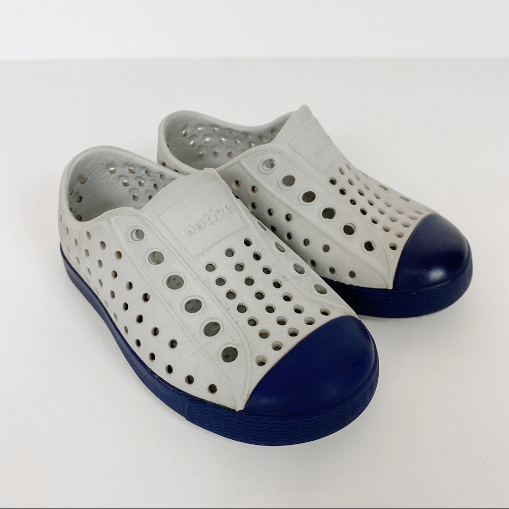 Native gray and navy blue